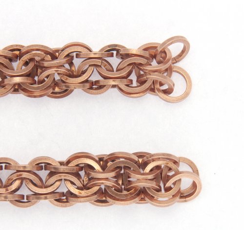 Kylie Jones's Square Wire Rings Round Maille Bracelet | Chain Maille ...