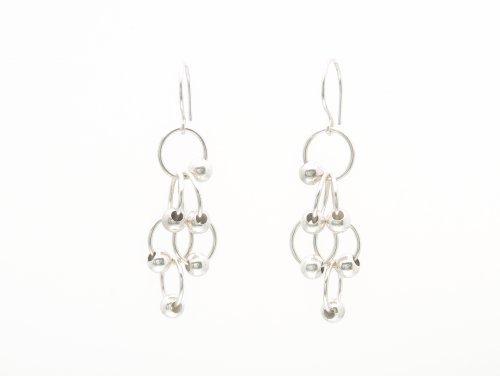 Kylie Jones's Beaded Rings Earrings - , Chain Maille Jewelry, Making Chain, Chain Making , place but they can be moved around to change the pattern.    