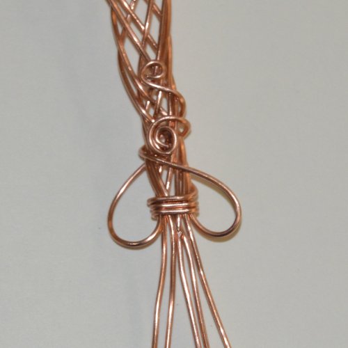 Deborah Kelly's Braided Band Bracelet - , Contemporary Wire Jewelry, Weaving, Wire Weaving, Weaving Wire, Take the outermost wire on the other side gently