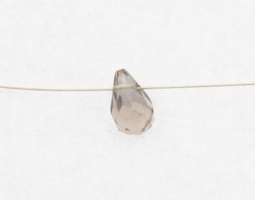Kylie Jones's Messy Wrap Briolette Earrings - , Contemporary Wire Jewelry, Wire Wrapping, Wrapping, Wire Wrapping Jewelry, Place one of the briolettes on a piece of 26g wire