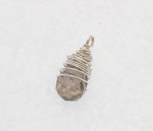 Kylie Jones's Messy Wrap Briolette Earrings - , Contemporary Wire Jewelry, Wire Wrapping, Wrapping, Wire Wrapping Jewelry, Trim the excess wraps