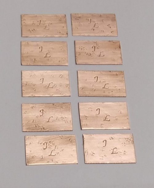 Judy Larson's Mixed Metal Sampler Bracelet 3 - PREPARING THE BRACELET LINK PIECES-Part 2, Metalwork, Filing, Finishing, How To Punch Holes, Hole Punching, Punch A Hole, Texturing, Butane Torch, Soldering, Solder, Design, Use letter stamps of your initials as a Makers