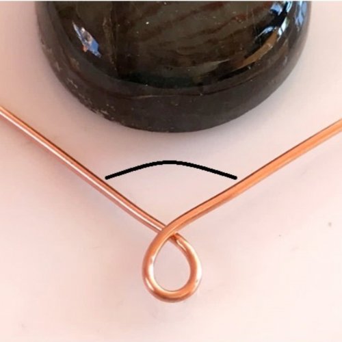 Erika Pal's Serenity Pendant - , Wire Weaving, Weaving, Wire Weaving, Weaving Wire, Position the loop in front of you