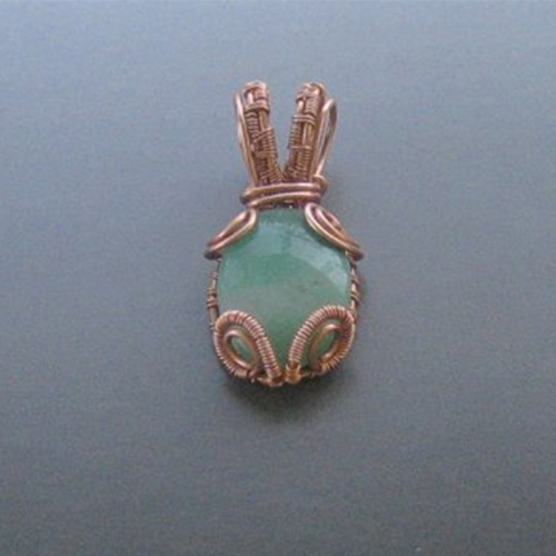 Dianna Biehl Mooses's Cabochon Woven Wire Pendant  - , Wire Weaving, Wire Wrapping, Wrapping, Wire Wrapping Jewelry, Weaving, Wire Weaving, Weaving Wire, step-31