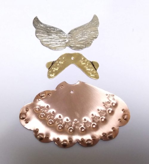 Judy Larson's Angel Ornament  - Make a Prototype:, Holiday Designs, Cutting, Cutting Tool, Cutters, Forging, Forging Jewelry, Jewelry Forging, How To Punch Holes, Hole Punching, Punch A Hole, Stamping, Stamps, Texturing,  fit more easily into the way you make things and the tools you have.