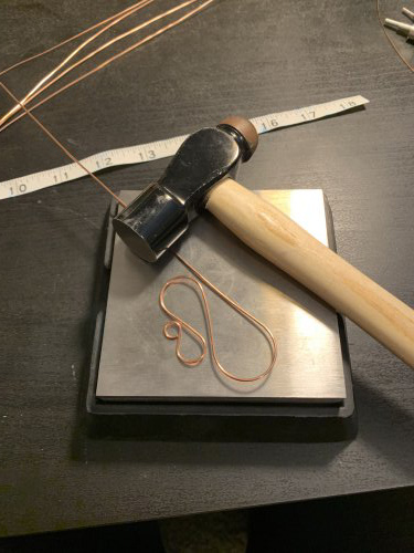 Kendra Austin's Sterling Wire Wrapped Bookmark - , Hair Accessories, Zipper Pulls, Christmas Ornaments, Wire Wrapping, Wrapping, Wire Wrapping Jewelry, Hammer the pattern flat using your ball peen