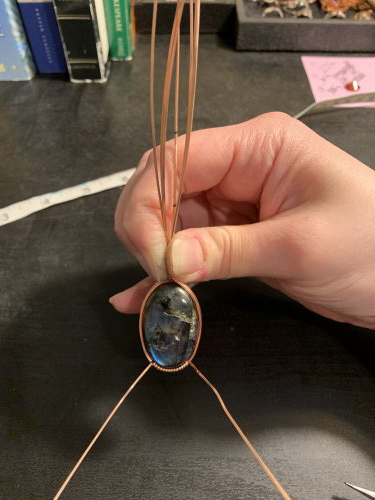 Kendra Austin's Sterling Wire Wrapped Bookmark - , Hair Accessories, Zipper Pulls, Christmas Ornaments, Wire Wrapping, Wrapping, Wire Wrapping Jewelry, Bend the three setting wires 