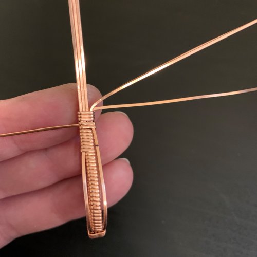 Kendra Austin's Classic Wire Wrapped Cabochon - Complete the Wrapping Wire, Classic Wire Jewelry, Wire Wrapping, Wrapping, Wire Wrapping Jewelry, wrap around all eight base wires