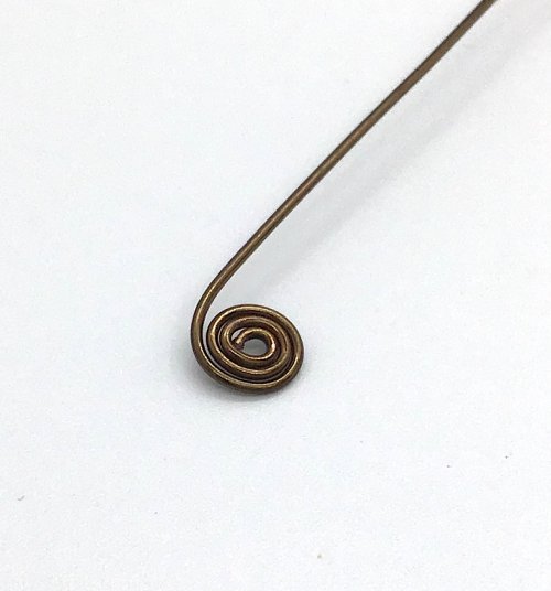 Kristal Wick's Dale Chihuly Color Inspiration Earrings - , Contemporary Wire Jewelry, Spirals, Wire Spiral, Spiral Wire Wrap, Make 3 tightly wound rotations 