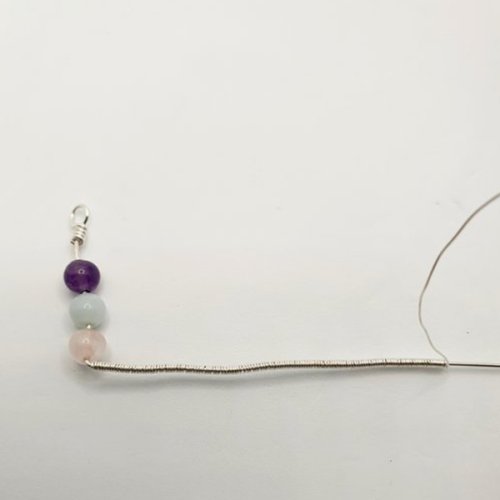 Natalie Patten's Coiled Wrap Bead Earrings - , Contemporary Wire Jewelry, Spirals, Wire Spiral, Spiral Wire Wrap, , you have wrapped around the top bead