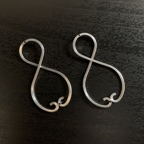 20pc NEWER VERSION 7mm Loop Stainless Steel Silver Hook Earring