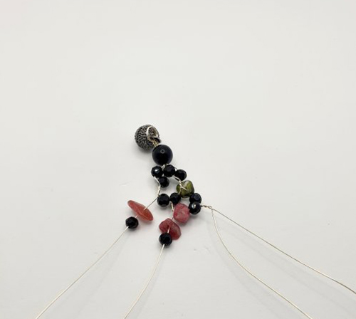 Natalie Patten's Gemstone Chip and Wire Cuff Bracelet - , Contemporary Wire Jewelry, Wire Wrapping, Wrapping, Wire Wrapping Jewelry, Beads, , , add one gemstone chip