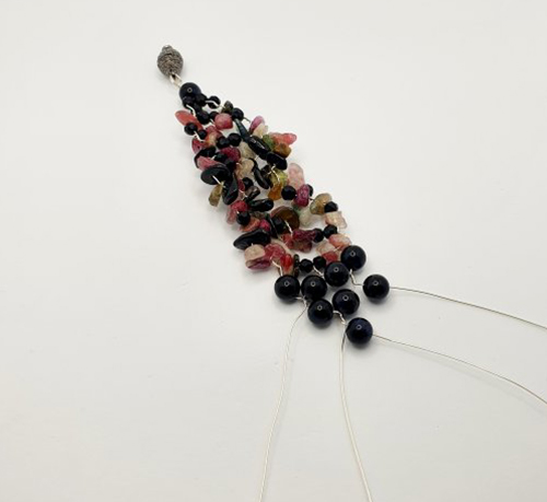 Natalie Patten's Gemstone Chip and Wire Cuff Bracelet - , Contemporary Wire Jewelry, Wire Wrapping, Wrapping, Wire Wrapping Jewelry, Beads, , , gemstone chip and wire cuff bracelet