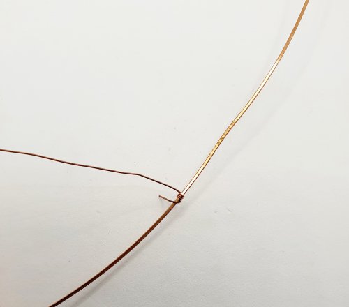Natalie Patten's Classic Wrap Pumpkin Pendant - , Classic Wire Jewelry, Wire Wrapping, Wrapping, Wire Wrapping Jewelry, Weaving, Wire Weaving, Weaving Wire, Cut four 9.5 20g wires.