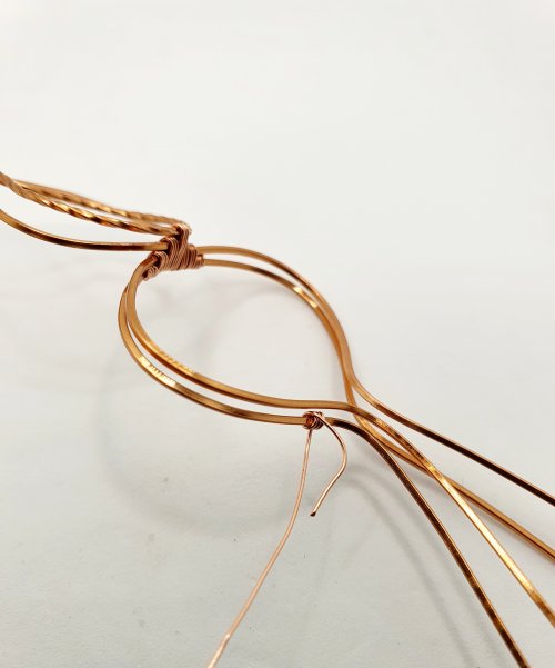 Natalie Patten's Classic Wrap Pumpkin Pendant - , Classic Wire Jewelry, Wire Wrapping, Wrapping, Wire Wrapping Jewelry, Weaving, Wire Weaving, Weaving Wire, attach more weaving wire onto one side