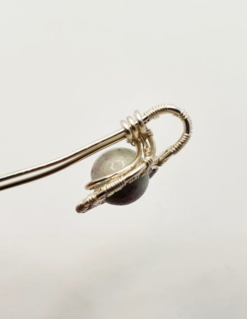 Natalie Patten's Woven Wire Pendant and Earrings Set - , Wire Weaving, Weaving, Wire Weaving, Weaving Wire, Using your pliers press these wires firmly