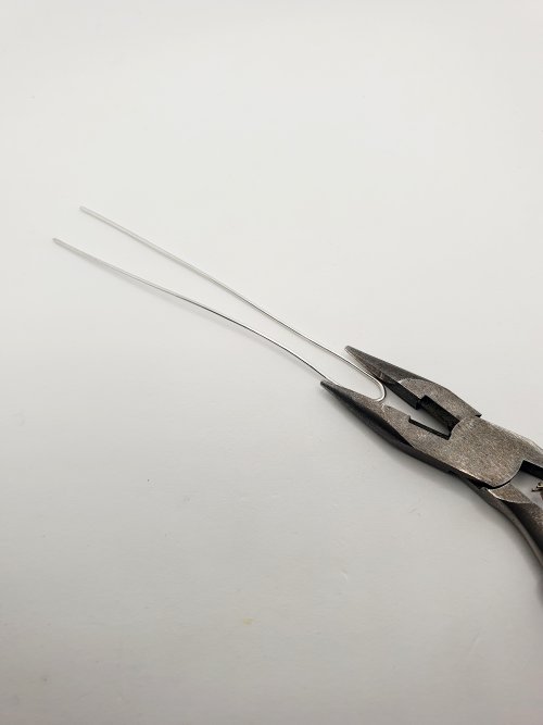 Natalie Patten's Woven Wire Cross Pendant - , Wire Weaving, Weaving, Wire Weaving, Weaving Wire, Use your pliers to gently press the bend close together