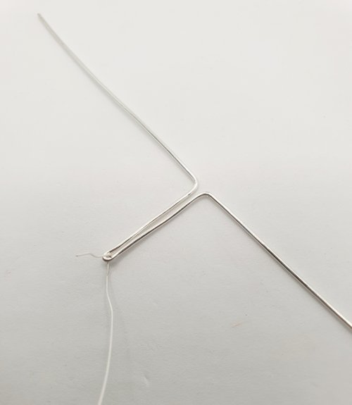 Natalie Patten's Woven Wire Cross Pendant - , Wire Weaving, Weaving, Wire Weaving, Weaving Wire, Using approximately 60cm 