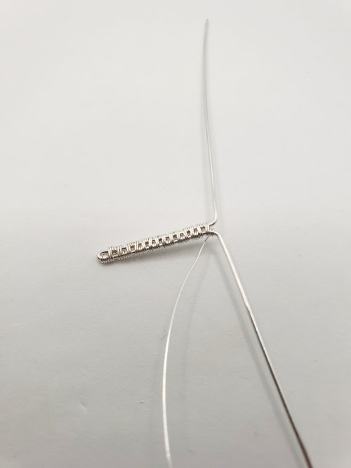 Natalie Patten's Woven Wire Cross Pendant - , Wire Weaving, Weaving, Wire Weaving, Weaving Wire, Keep the remaining weaving wire attached