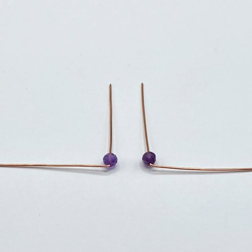 Birthstone Wire Earrings  Contemporary Wire Jewelry