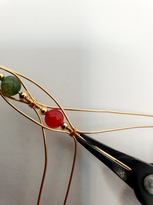 Beaded Wire Bracelet | Contemporary Wire Jewelry