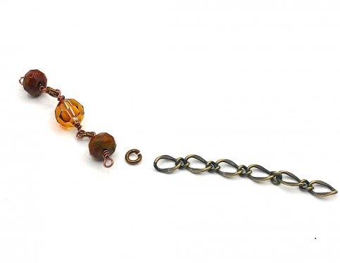 Kristal Wick's Count on Me Necklace - , Contemporary Wire Jewelry, Loops, Wire Loop, Wrapped Wire Loop, Count on Me Necklace