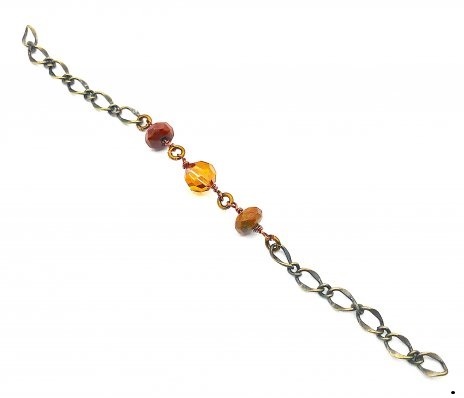 Kristal Wick's Count on Me Necklace - , Contemporary Wire Jewelry, Loops, Wire Loop, Wrapped Wire Loop, Count on Me Necklace