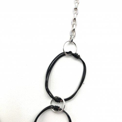 Kristal Wick's Coco Chanel Wire Necklace - , Contemporary Wire Jewelry, Wire Wrapping, Wrapping, Wire Wrapping Jewelry, Attach a small chain to your chain links