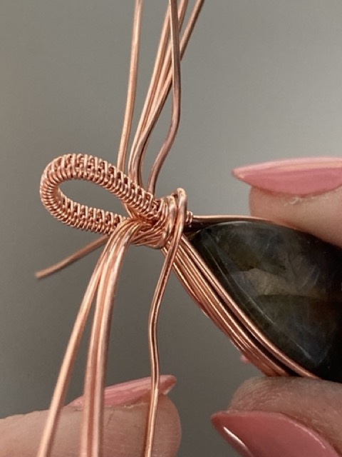 Elizabeth Schultz's Swirly Teardrop Pendant  - , Classic Wire Jewelry, Wire Wrapping, Wrapping, Wire Wrapping Jewelry, Weaving, Wire Weaving, Weaving Wire, wrap the wire