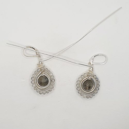 Natalie Patten's Coiled Wire Earrings - , Contemporary Wire Jewelry, Coiling, Coiling Wire, Wire Coiling, repeat all steps