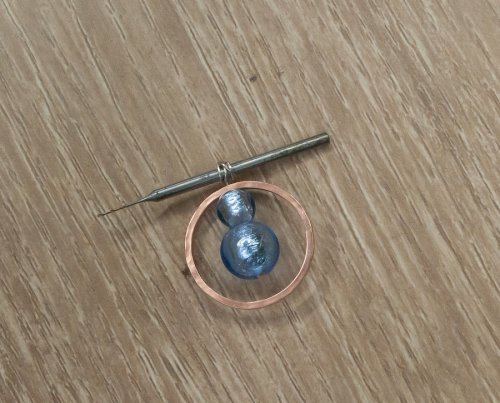 Kylie Jones's Beaded RIng Pendant - , Contemporary Wire Jewelry, Texturing, Butane Torch, Soldering, Solder, make a wire wrapped loop