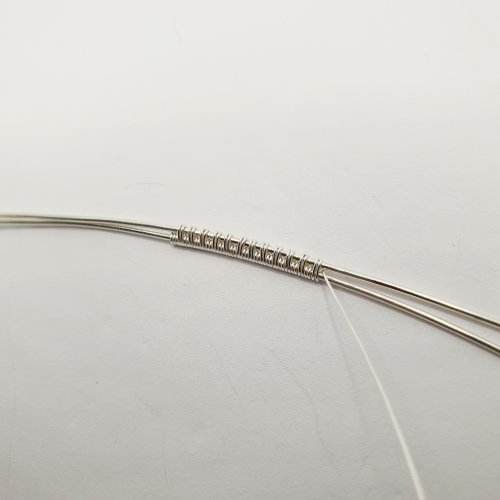 Natalie Patten's Adjustable Wire Wrapped Cocktail Ring - , Contemporary Wire Jewelry, Wire Wrapping, Wrapping, Wire Wrapping Jewelry, weave the wire about 12 inches