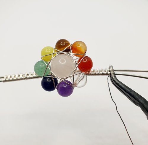 Natalie Patten's Adjustable Wire Wrapped Cocktail Ring - , Contemporary Wire Jewelry, Wire Wrapping, Wrapping, Wire Wrapping Jewelry, snug up the weaving