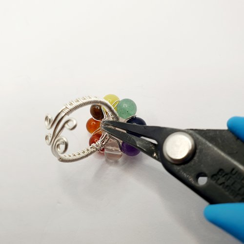 Natalie Patten's Adjustable Wire Wrapped Cocktail Ring - , Contemporary Wire Jewelry, Wire Wrapping, Wrapping, Wire Wrapping Jewelry, wire wrapped ring