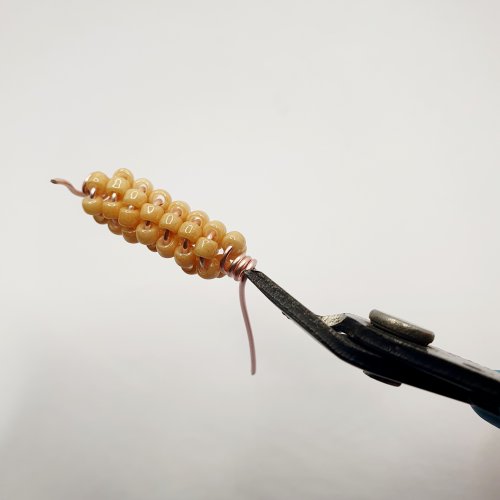 Natalie Patten's Beaded Coiled Wire Beads - , Contemporary Wire Jewelry, Coiling, Coiling Wire, Wire Coiling, Beads, trim the wire