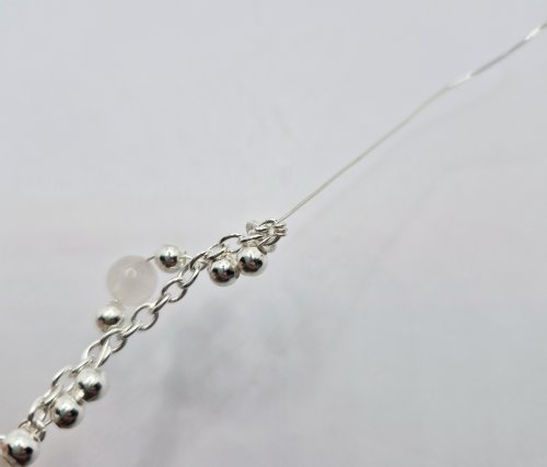 Natalie Patten's Delicate Wire and Chain Bracelet - , Contemporary Wire Jewelry, Making Chain, Chain Making , Beads, keep the wraps neatly next to each other