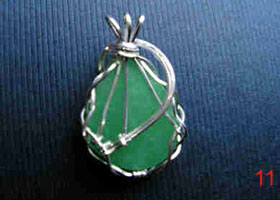 Paul Harrison's Shannons Delight - , Contemporary Wire Jewelry, Coiling, Coiling Wire, Wire Coiling, Spirals, Wire Spiral, Spiral Wire Wrap, Wire Wrapping, Wrapping, Wire Wrapping Jewelry, Tidying up the wires.