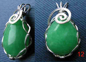 Paul Harrison's Shannons Delight - , Contemporary Wire Jewelry, Coiling, Coiling Wire, Wire Coiling, Spirals, Wire Spiral, Spiral Wire Wrap, Wire Wrapping, Wrapping, Wire Wrapping Jewelry, Finished Shannon's Delight Pendant