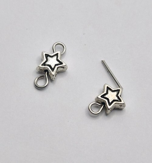 Natalie Patten's Shoot For the Stars Earrings - , Holiday Designs, Loops, Wire Loop, Wrapped Wire Loop, Design, Beads, Now repeat this with another inch of 24-gauge wire
