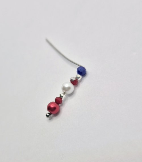 Natalie Patten's Shoot For the Stars Earrings - , Holiday Designs, Loops, Wire Loop, Wrapped Wire Loop, Design, Beads, bend the pin closely