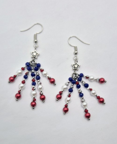 Natalie Patten's Shoot For the Stars Earrings - , Holiday Designs, Loops, Wire Loop, Wrapped Wire Loop, Design, Beads, Your earrings are now ready to wear!