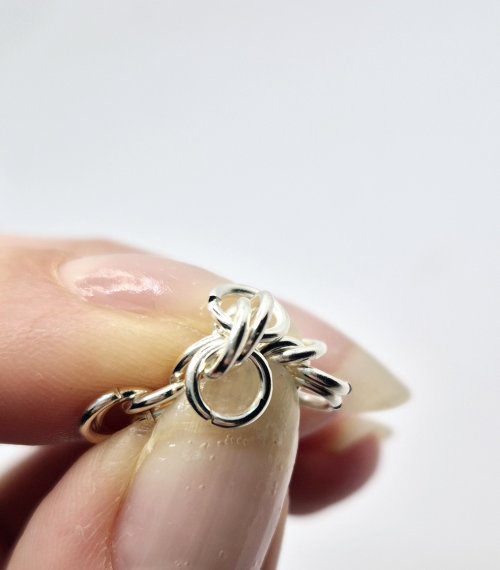 Natalie Patten's Byzantine Diamond Chainmaille - , Chain Maille Jewelry, Chain Maille, chain mail, chainmaille, chainmail, , Repeat this on the next section