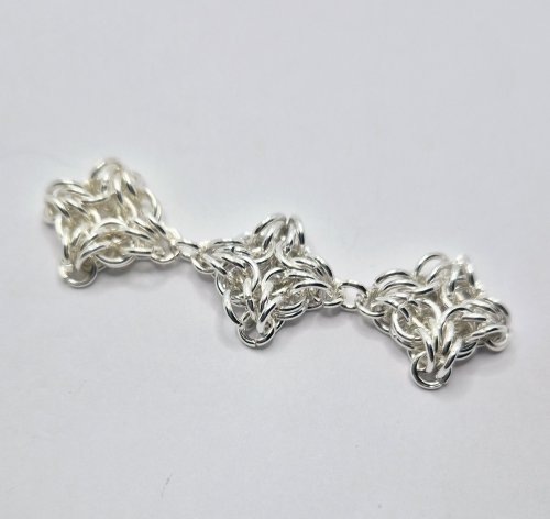 Natalie Patten's Byzantine Diamond Chainmaille - , Chain Maille Jewelry, Chain Maille, chain mail, chainmaille, chainmail, , Image 26b