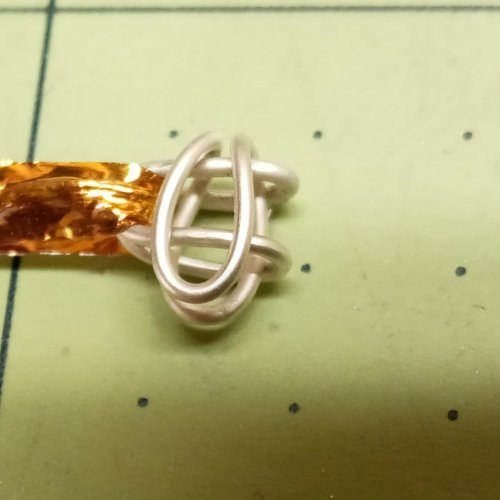 Judy Larson's Double Foxtail Chain - , Wire Jewelry Design, Making Chain, Chain Making , Loops, Wire Loop, Wrapped Wire Loop, adding u links to the chain