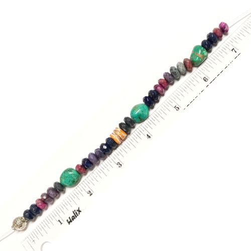 Judy Larson's Stretch Bracelets - , Beading, Beads, Make sure to use one end bead to hide the knot