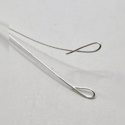 Natalie Patten's Braided Bracelet - , Contemporary Wire Jewelry, Loops, Wire Loop, Wrapped Wire Loop, , Bend the ends of the wire