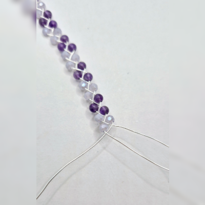 Natalie Patten's Braided Bracelet - , Contemporary Wire Jewelry, Loops, Wire Loop, Wrapped Wire Loop, , add on more beads if necessary.