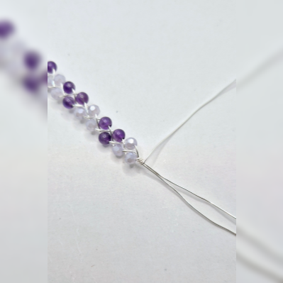 Natalie Patten's Braided Bracelet - , Contemporary Wire Jewelry, Loops, Wire Loop, Wrapped Wire Loop, , Wrap it around the other two wires