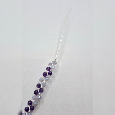 Natalie Patten's Braided Bracelet - , Contemporary Wire Jewelry, Loops, Wire Loop, Wrapped Wire Loop, , Unfold the bends at the end 