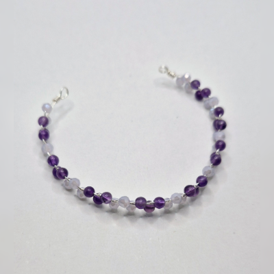 Natalie Patten's Braided Bracelet - , Contemporary Wire Jewelry, Loops, Wire Loop, Wrapped Wire Loop, , Start shaping the bracelet